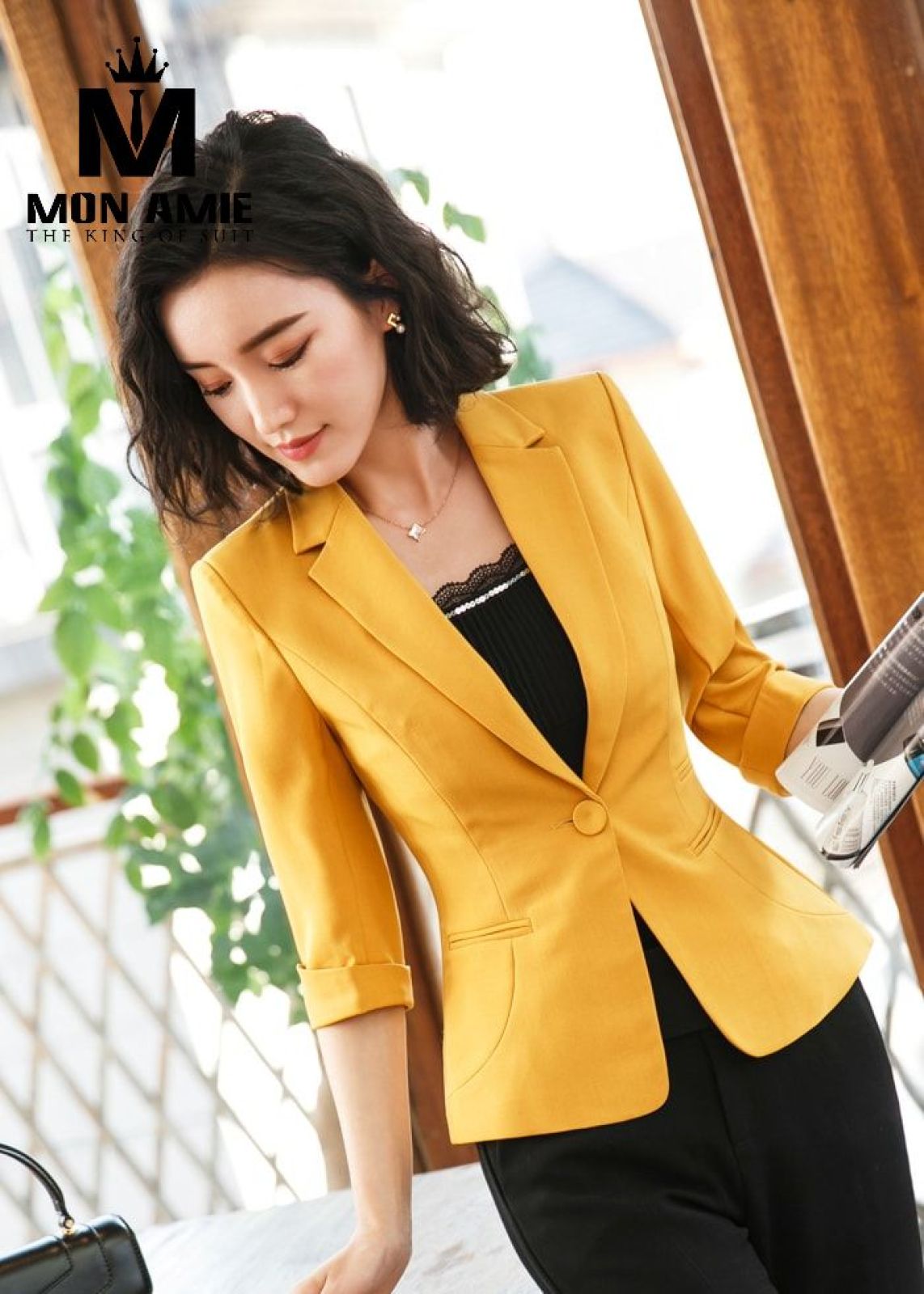 Sunflower Half Sleeves Business Blazer 